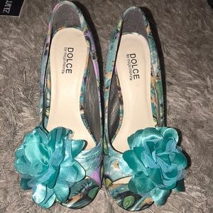 Blue Flower heels 🌺